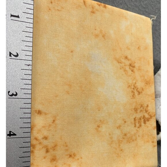 Marbled Cotton Fat Quarter Fabric 18x22" Quilting Sewing Material Yellow - Picture 2 of 3